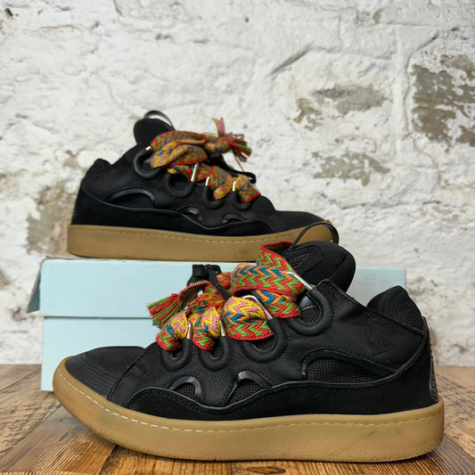 Lanvin Curb Multicolor Lace Black Sneaker Sz 11 (44)