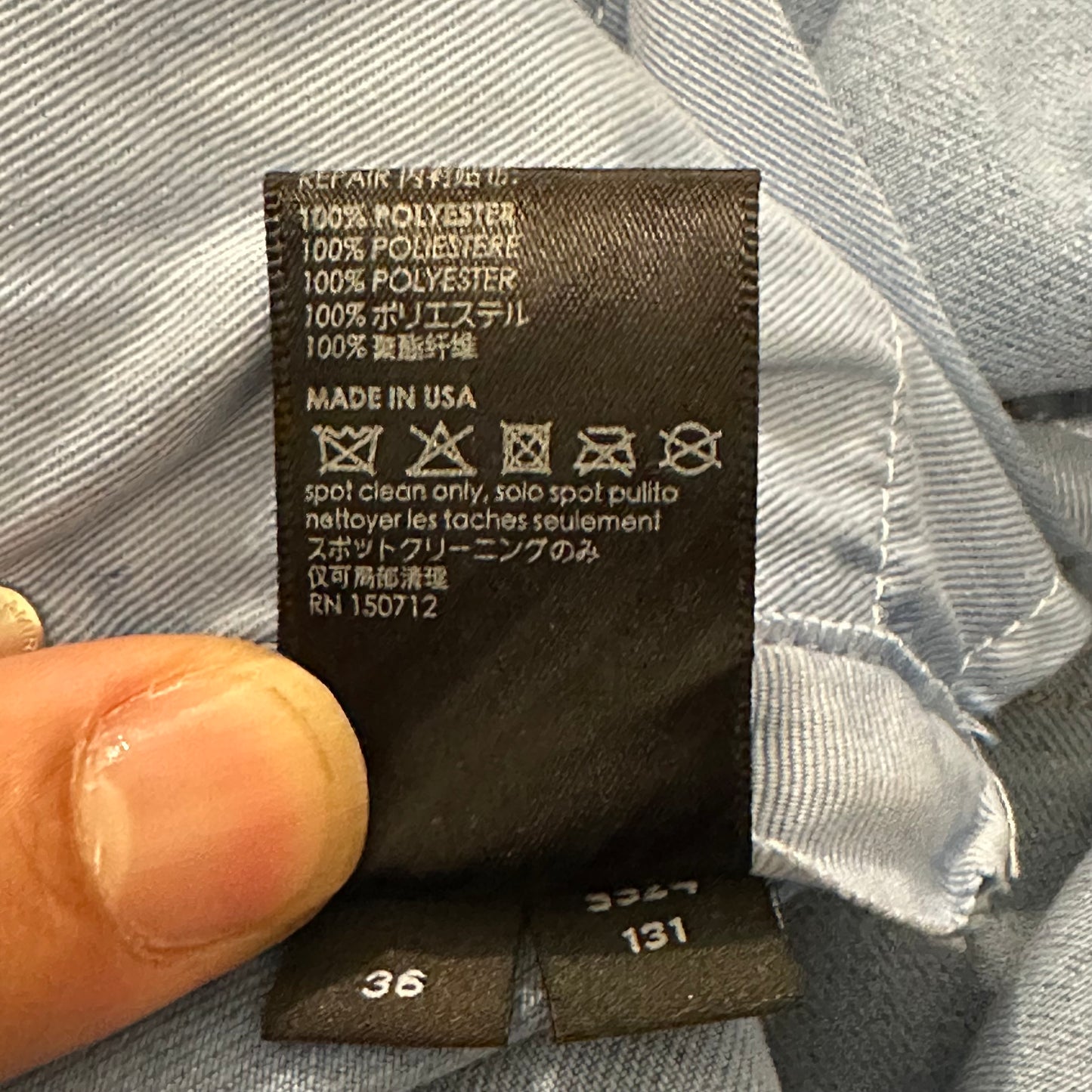 Amiri MX1 Blue Knit Patch Washed Blue Denim Jeans Sz 36