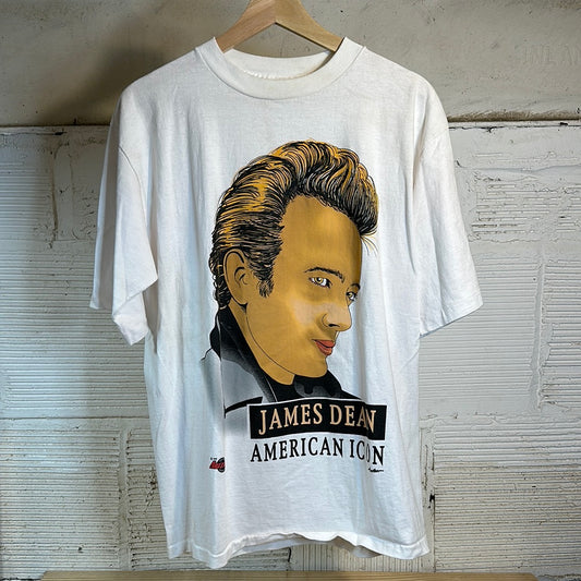James Dean White Tee Sz L