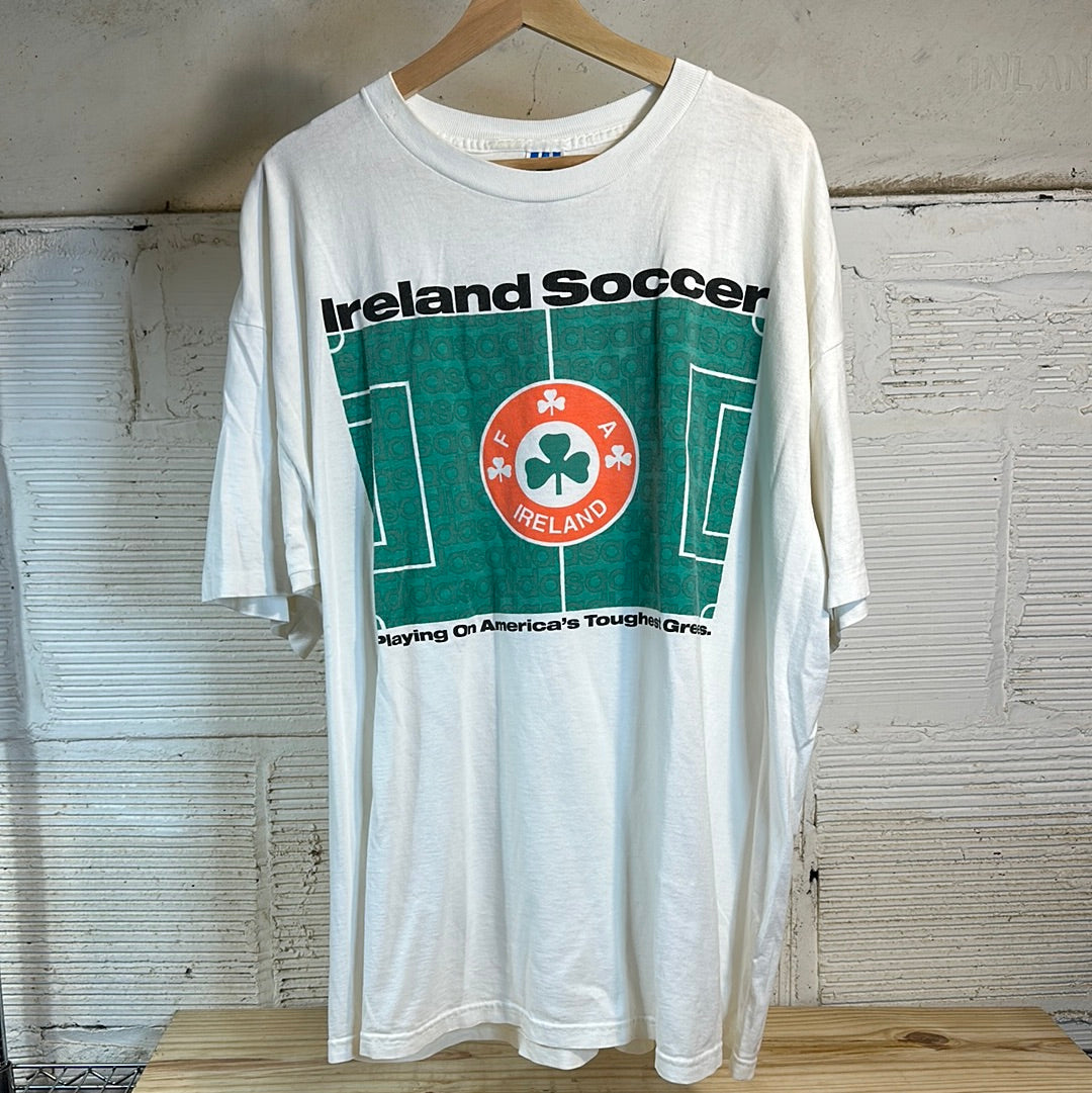 Adidas Ireland Soccer White Tee Sz XL
