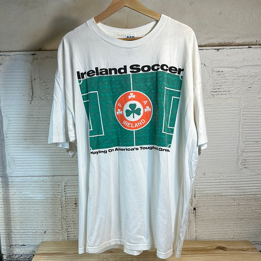 Adidas Ireland Soccer White Tee Sz XL