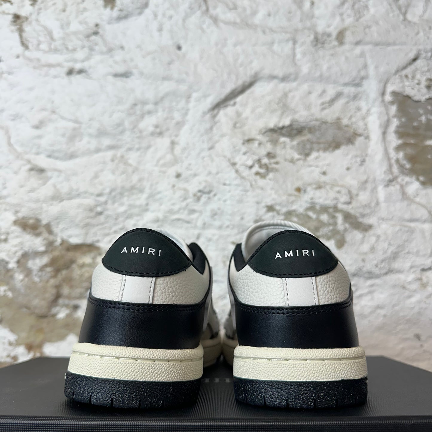 Amiri White Skeleton Black White Sneaker Sz 7 (40) DS