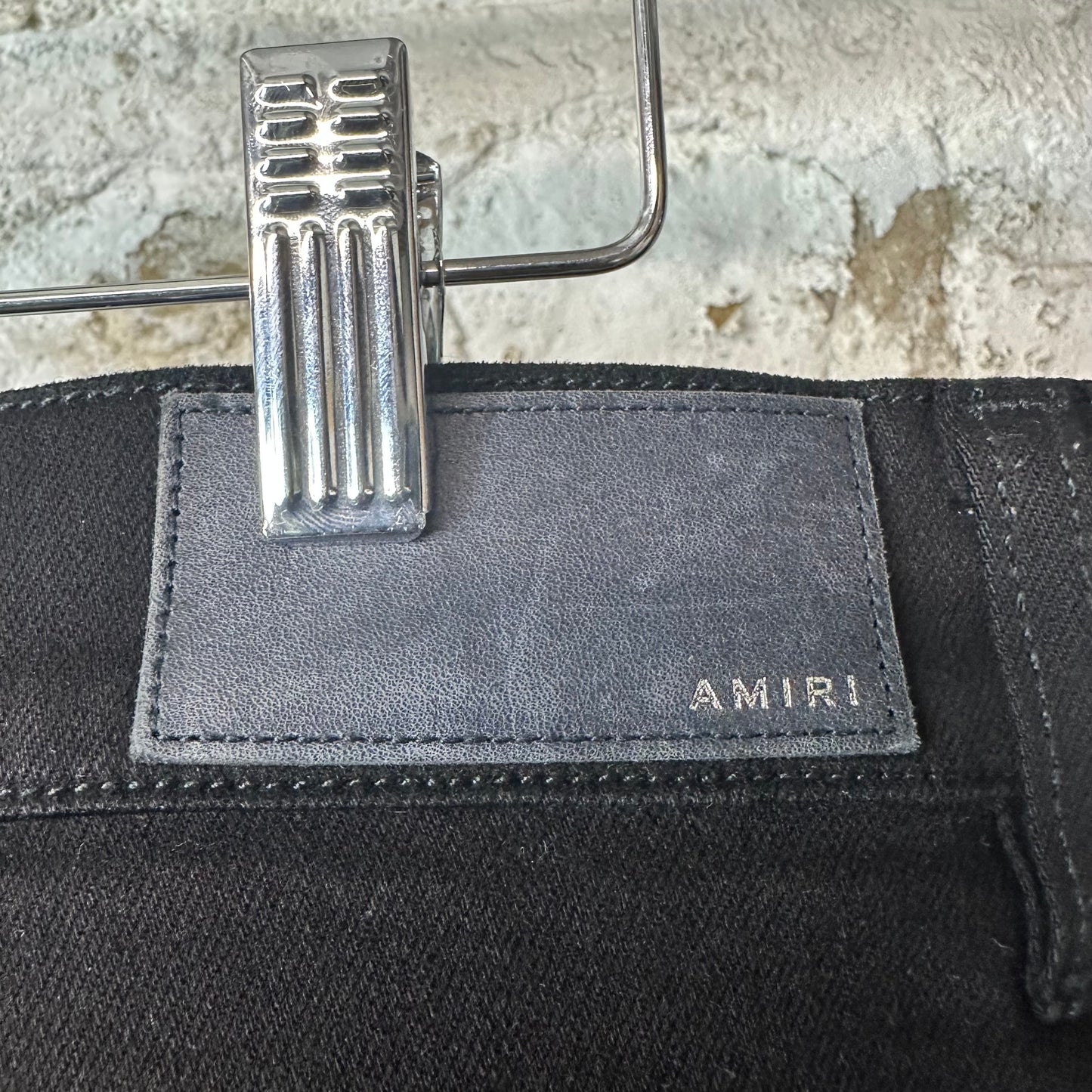 Amiri MX1 Black Paisley Black Denim Jeans Sz 34