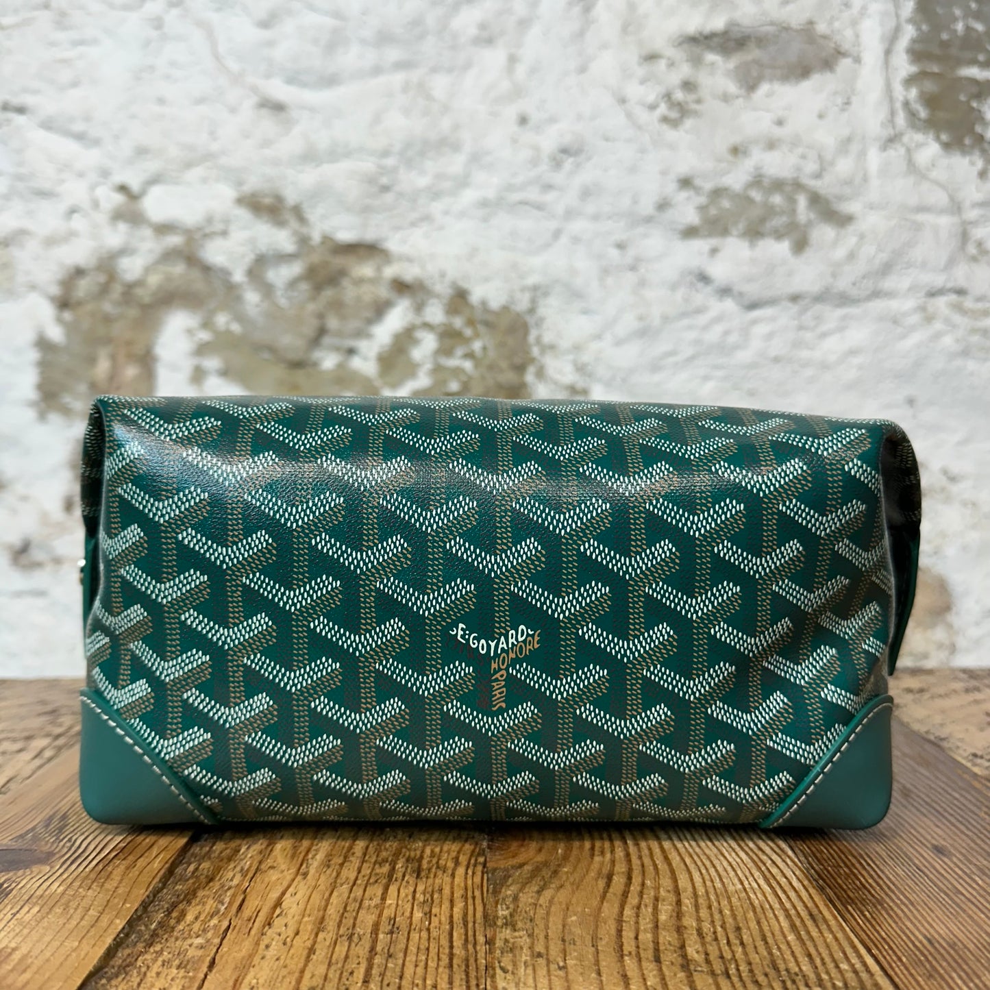 Goyard Boeing 25 Green Monogram Toilet Bag