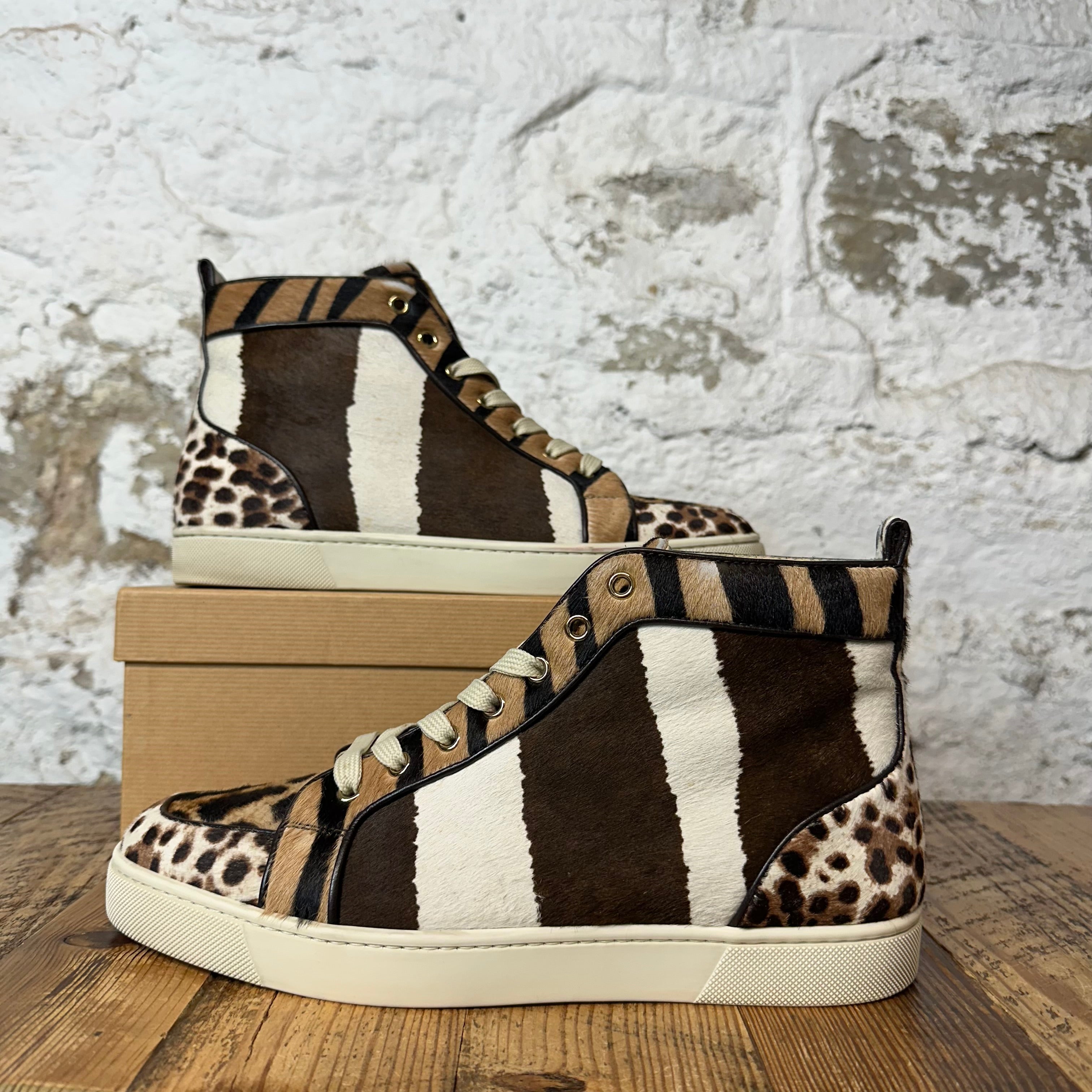 Christian Louboutin High Animal Print Sneaker Sz 9 (42)