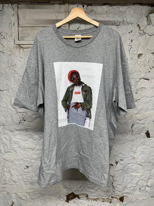 Supreme Buju Banton Grey T-Shirt Sz XXL