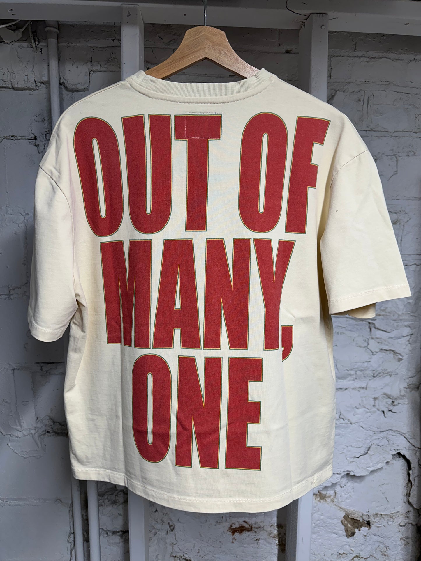 Godspeed Shark Skyline T-shirt Cream Sz M