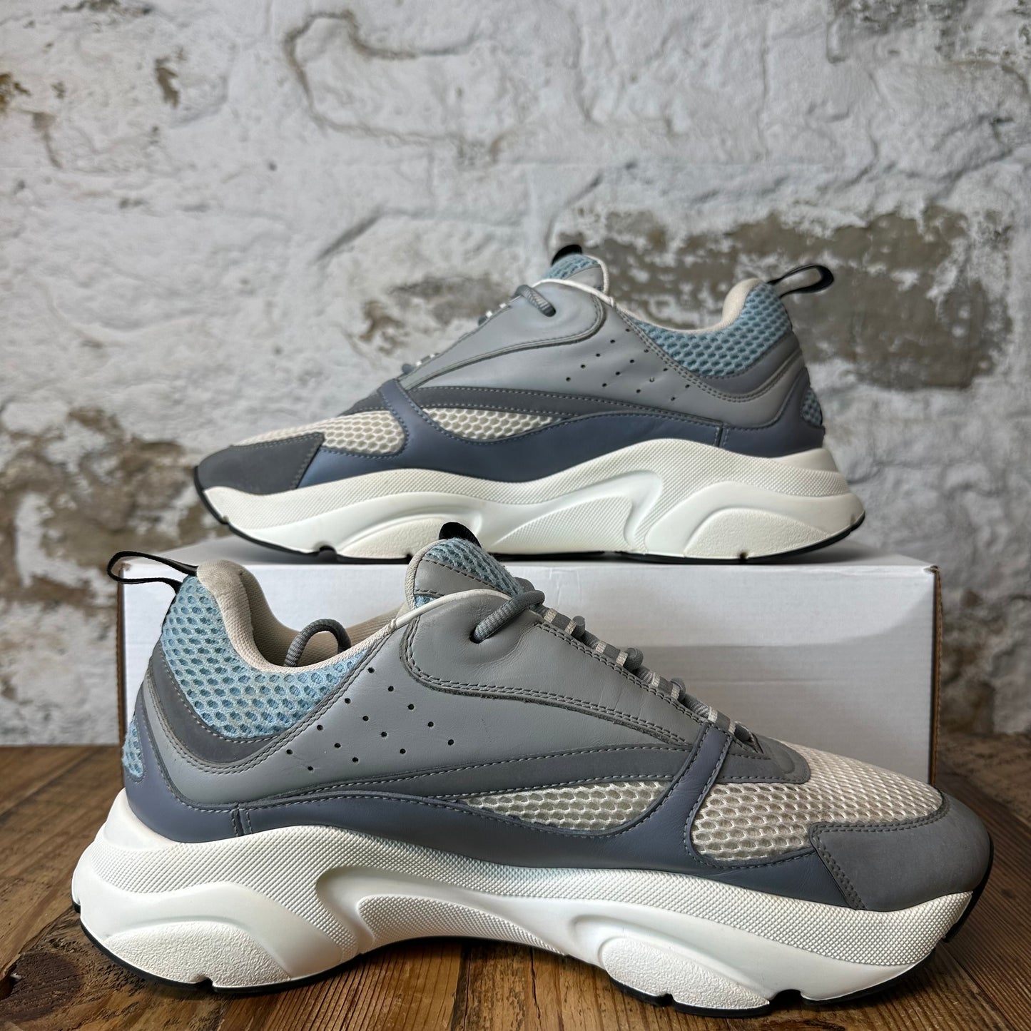 Dior B22 Grey Blue White Sneaker Sz 12 (45)