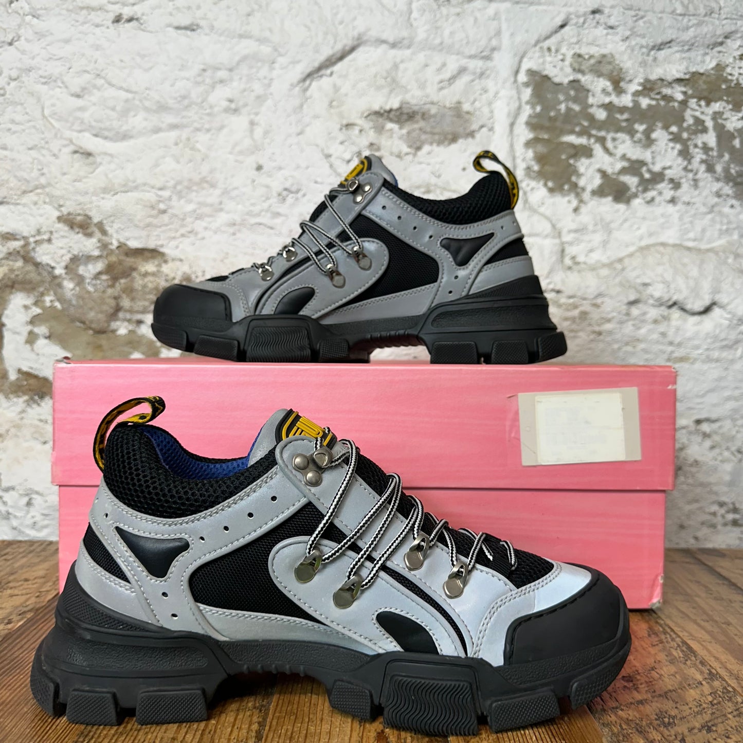 Gucci 3M Flashtrek Boot Black Sz 7