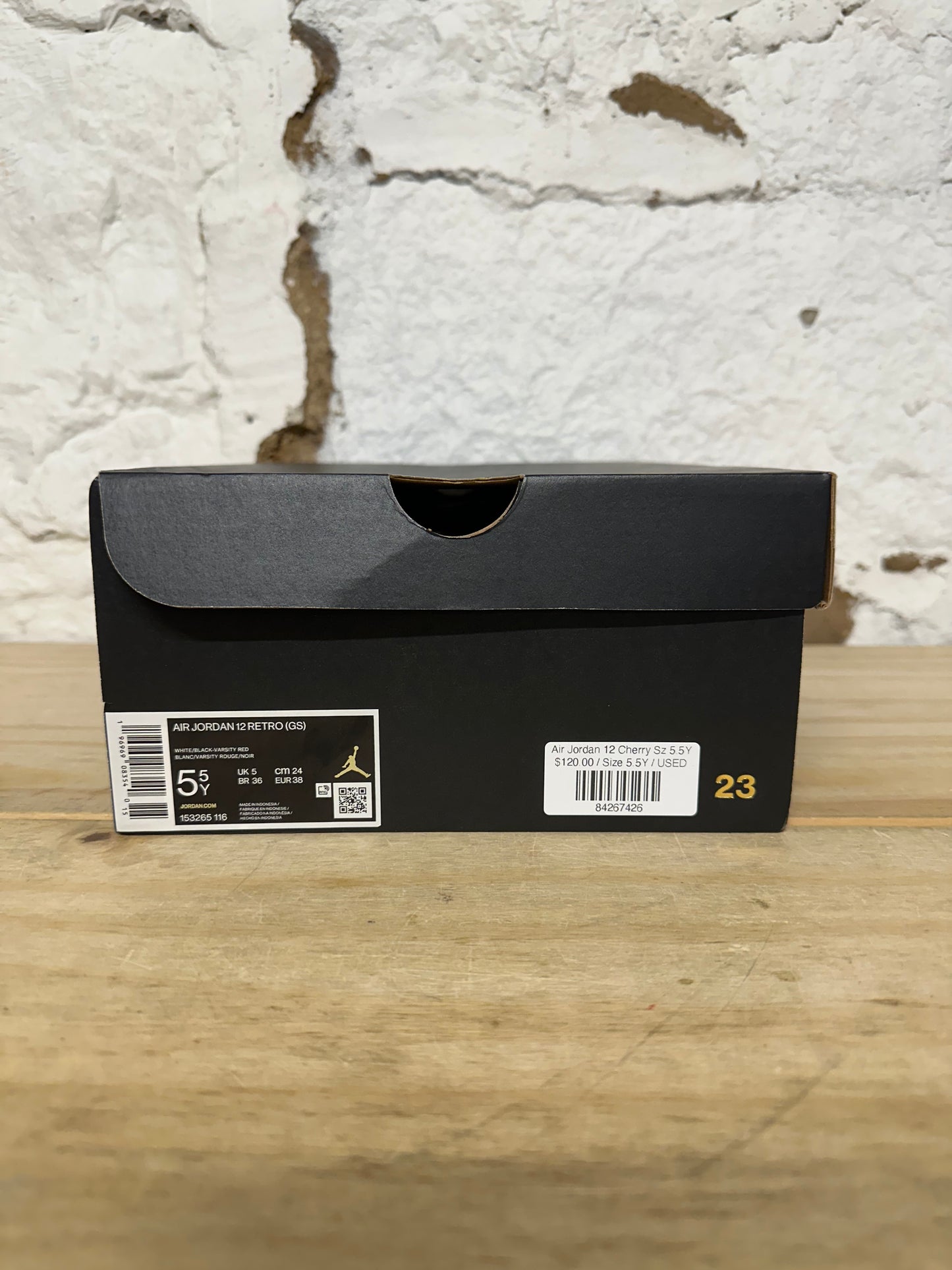 Air Jordan 12 Cherry Sz 5.5Y