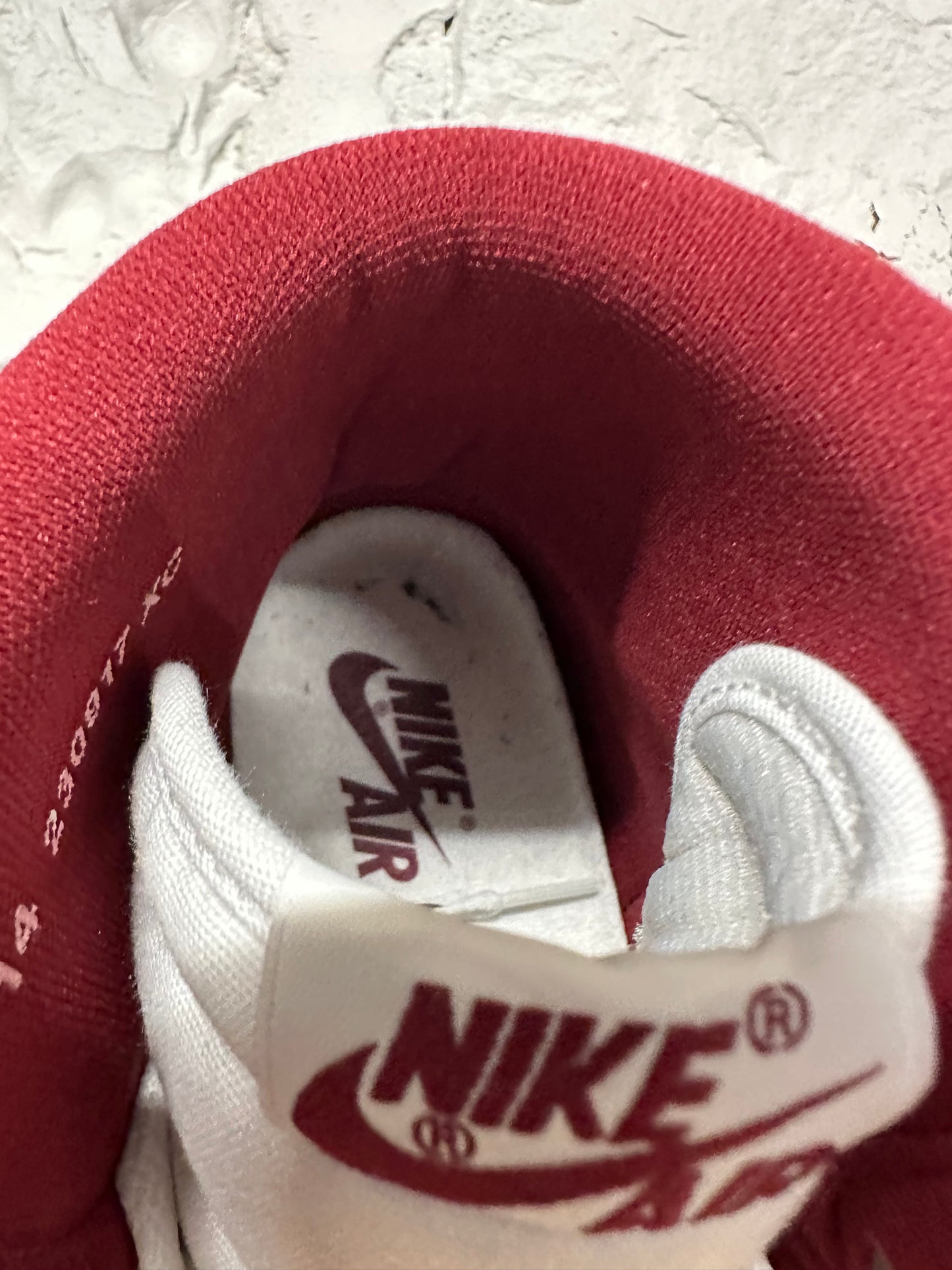 Air Jordan 1 High Metallic Burgundy Sz 14