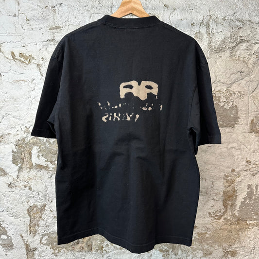 Balenciaga Hand Drawn BB T-shirt Black Sz XS