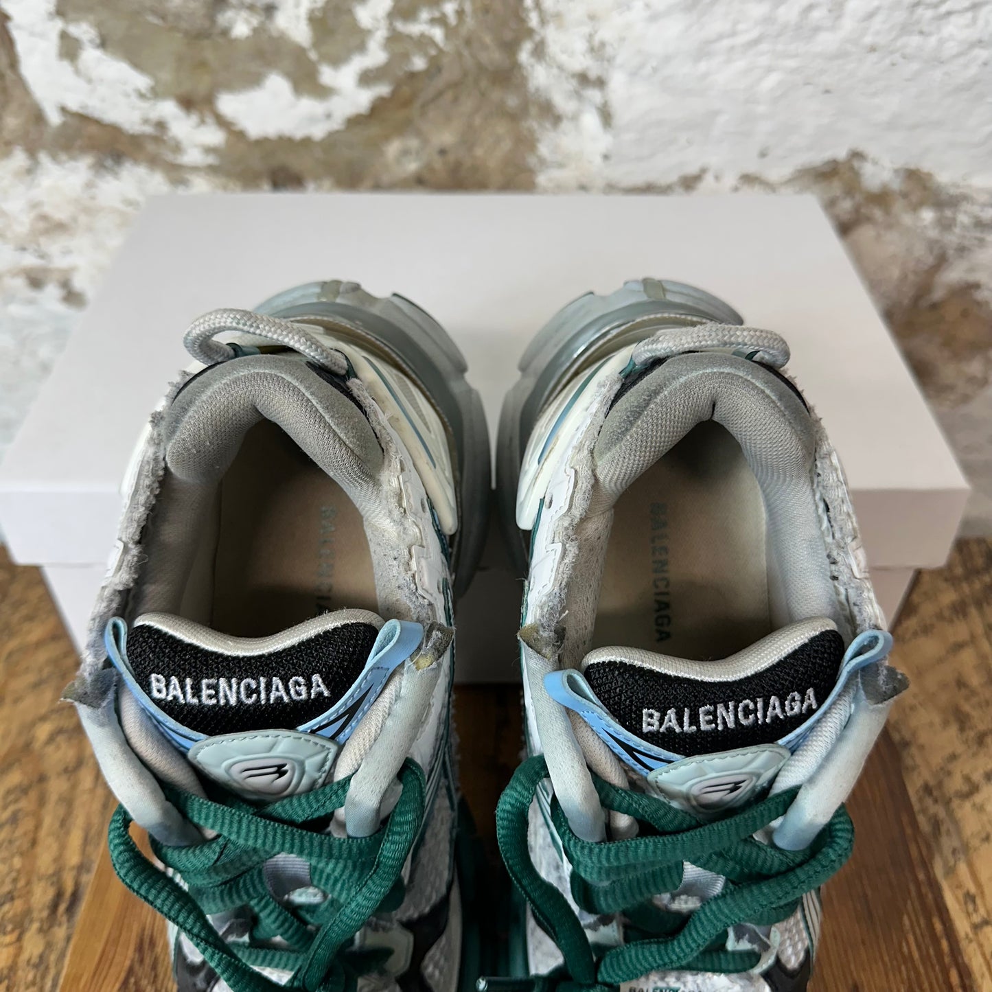 Balenciaga Runner Blue Grey Sneaker Sz 5 (37)