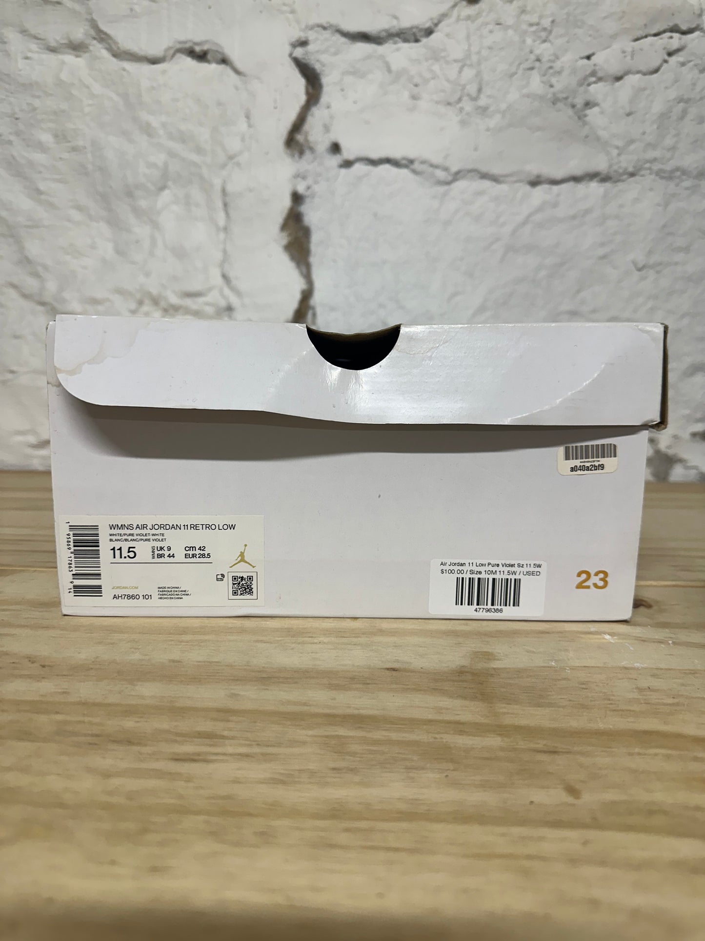 Air Jordan 11 Low Pure Violet Sz 10(11.5W)