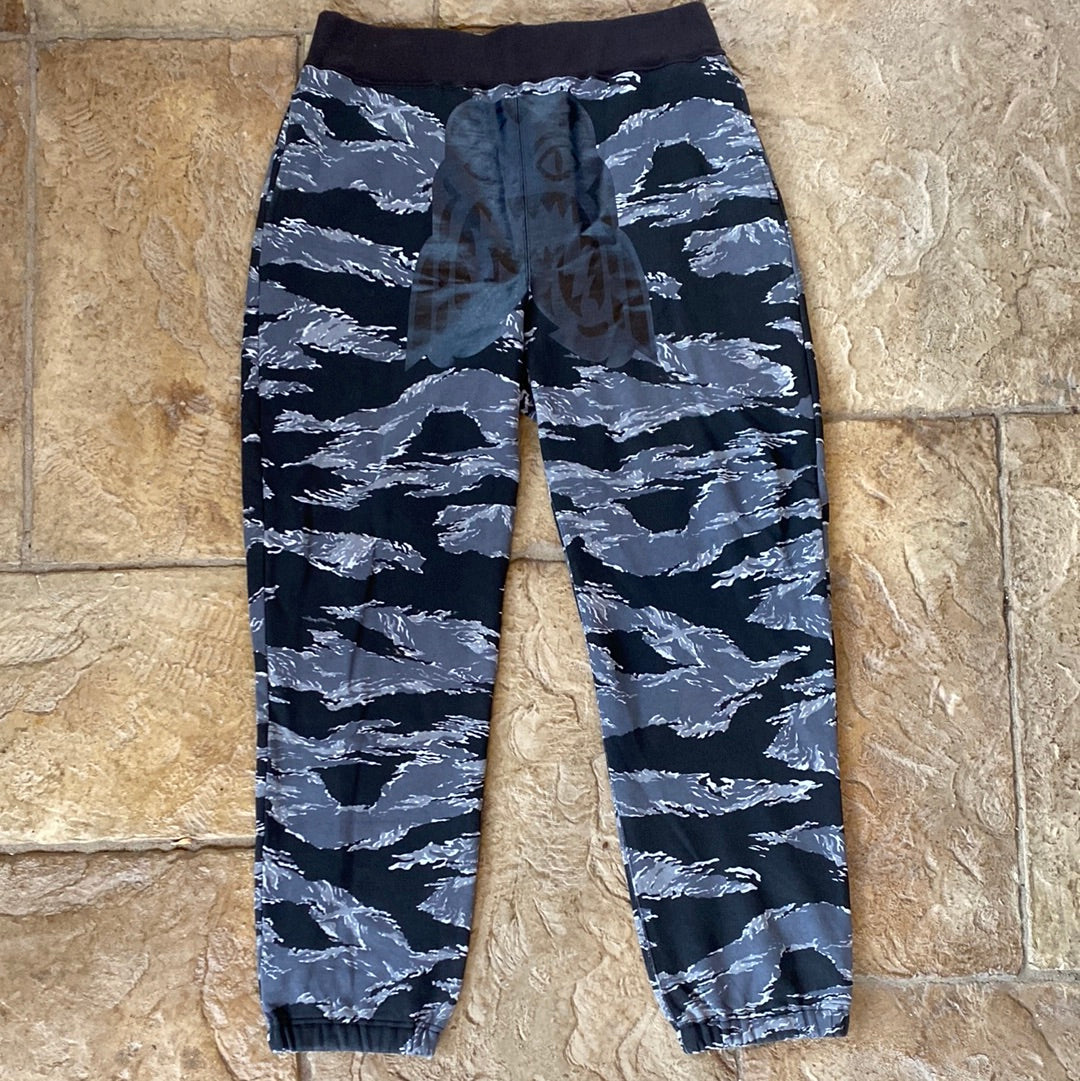 Bape Black Camo Tiger Sweatpants Sz XXL