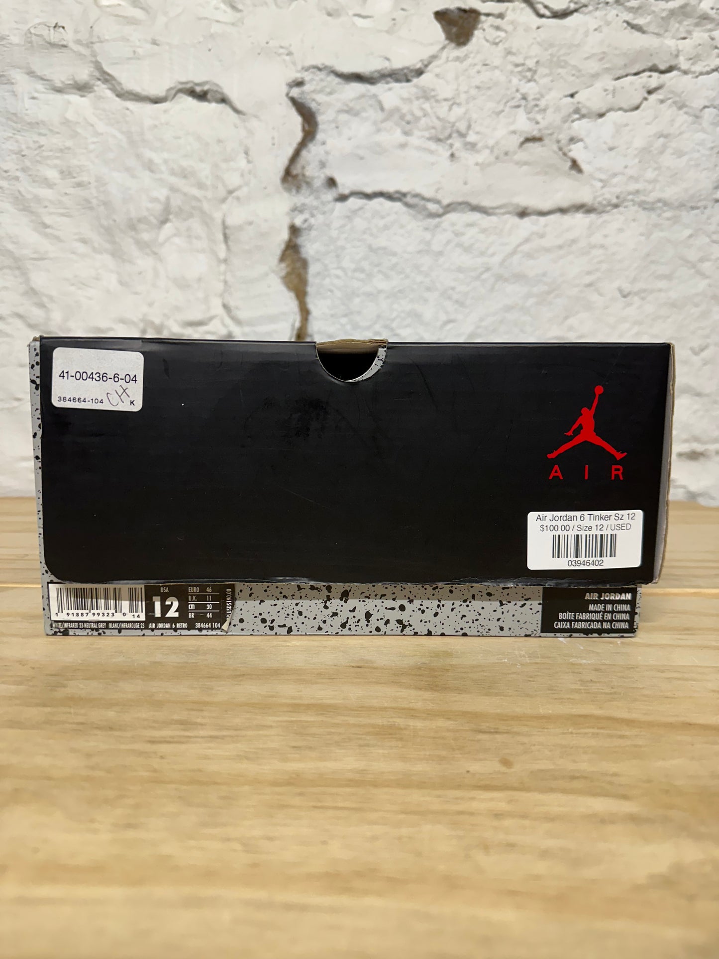 Air Jordan 6 Tinker Sz 12