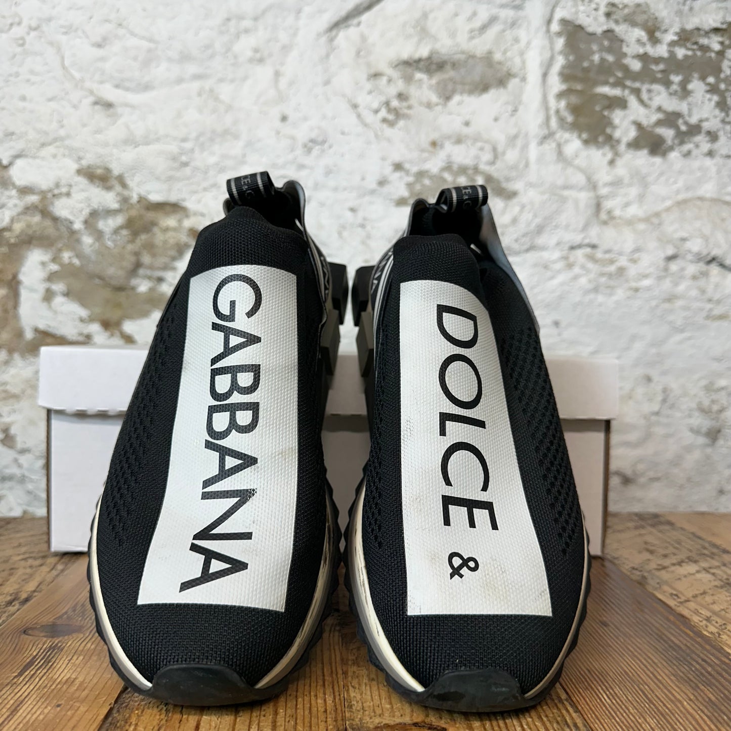 Dolce Gabbana Sorrento Black White Sneaker Sz 11 (44)