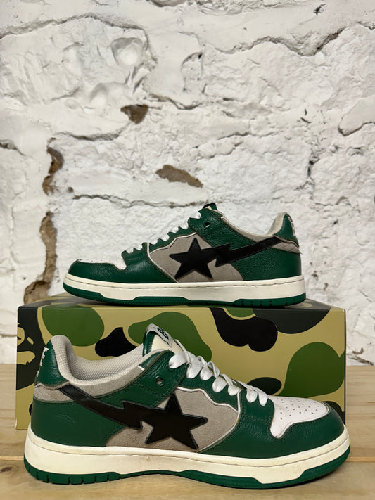 Bape Sk8sta Green Grey Sz 9