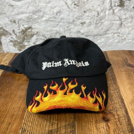 Palm Angels Flame Hat Black