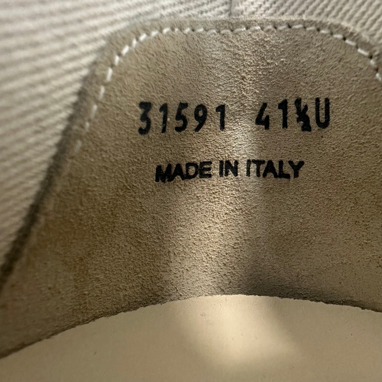 Rick Owens Abstract Black Milk Sneaker Sz 8.5 (41.5)