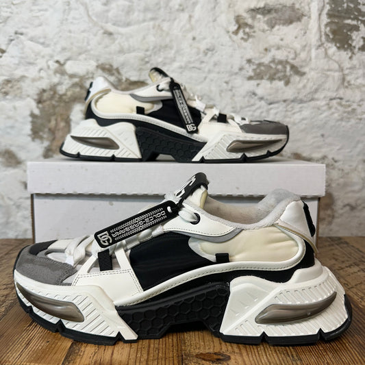 Dolce Gabbana Black White Grey Airmaster Sneaker Sz 8 (41)