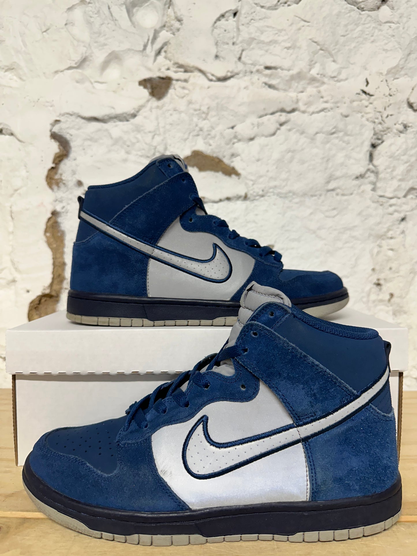 Nike Dunk High Brave Blue Reflective Sz 8.5