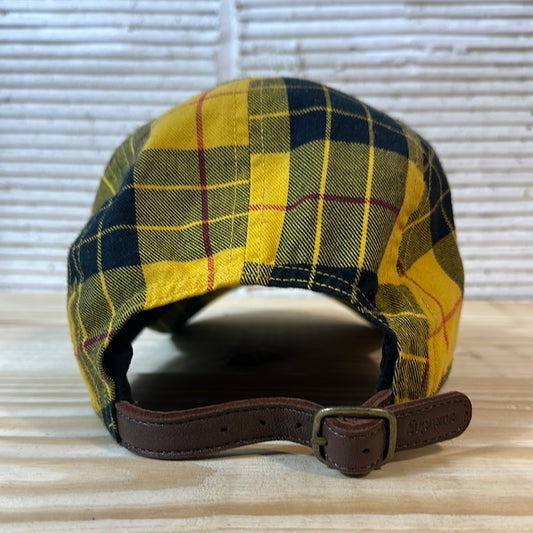Supreme Washed Chino Twill Camp Cap (FW20) Yellow Tartan Hat
