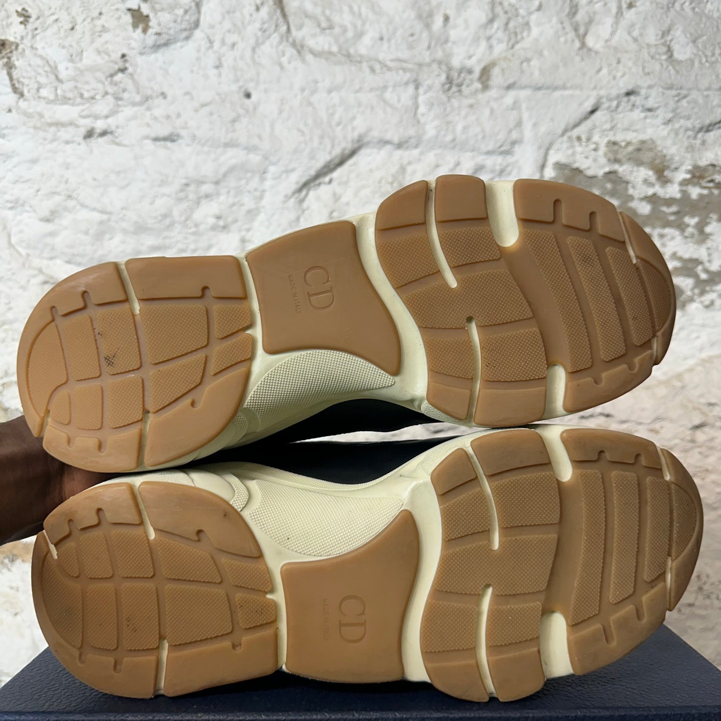 Dior B22 Brown Cream Black Sneaker Sz 13 (46)