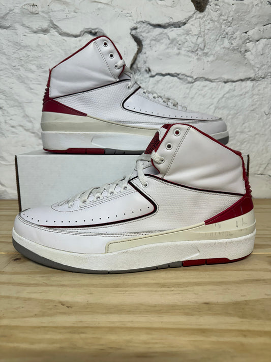 Air Jordan 2 White Red Sz 13