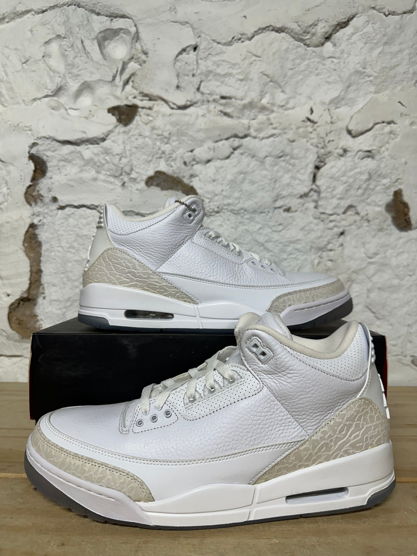Air Jordan 3 Pure White Sz 12 DS