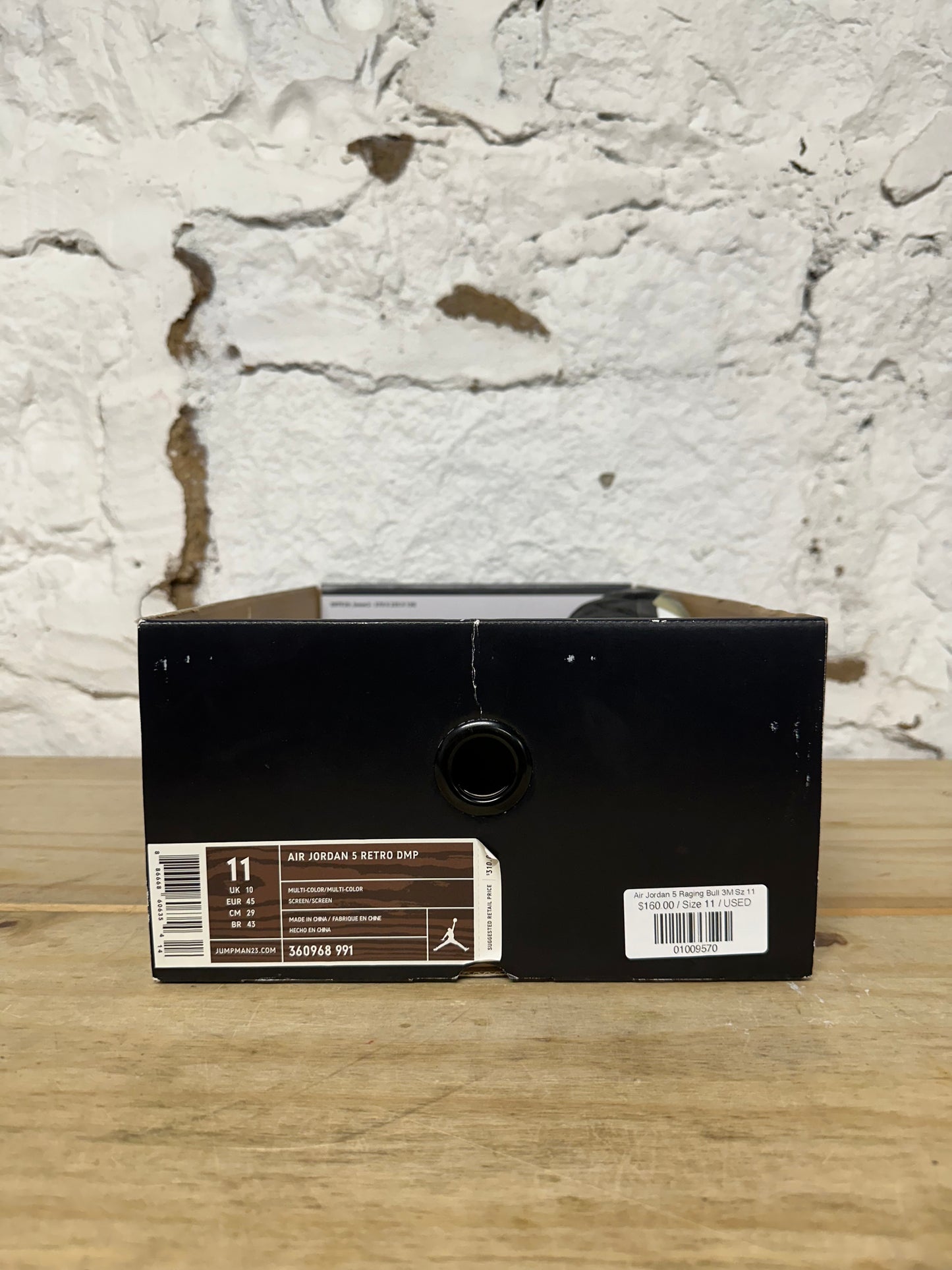 Air Jordan 5 Raging Bull 3M Sz 11