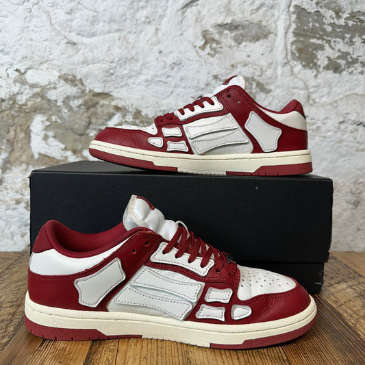 Amiri White Skeleton White Red Sneaker Sz 8 (41)