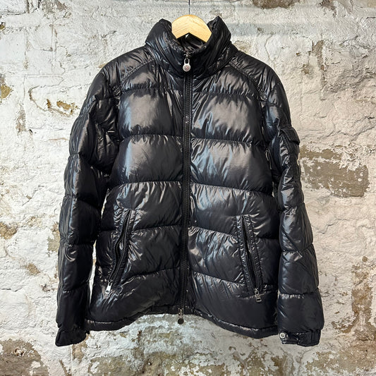 Moncler Maya Guibotto Black Puffer Jacket Sz L (4)