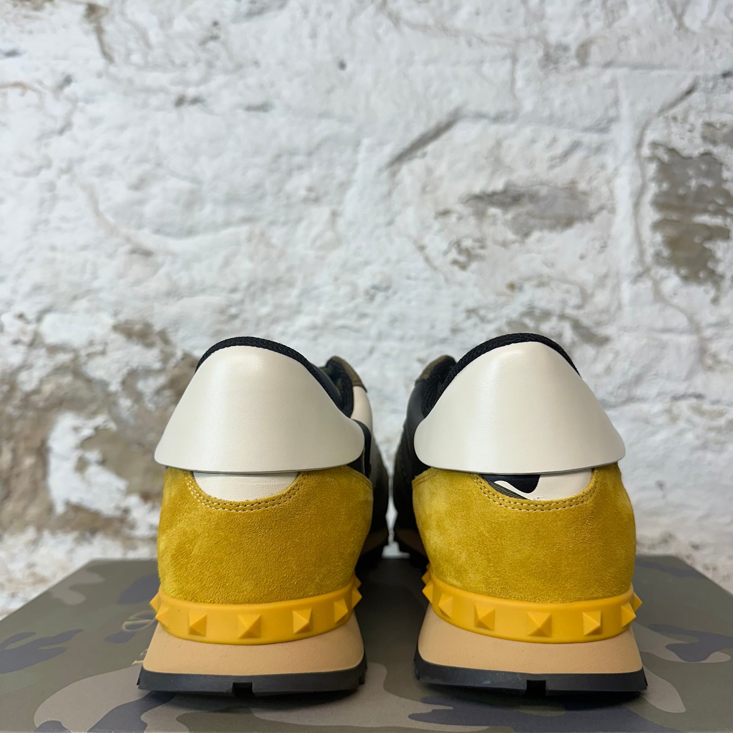 Valentino Green Camo Yellow Rock Runner Sneaker Sz 13 (46) DS