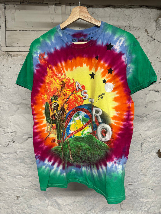 Travis Scott Astro World Tie Dye T-Shirt Sz M