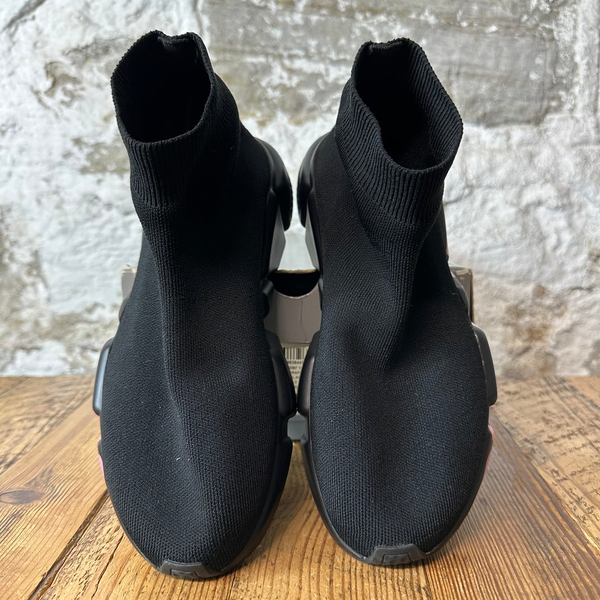 Balenciaga Sock Runner Black Pink Sneaker Sz 6.5 (39)