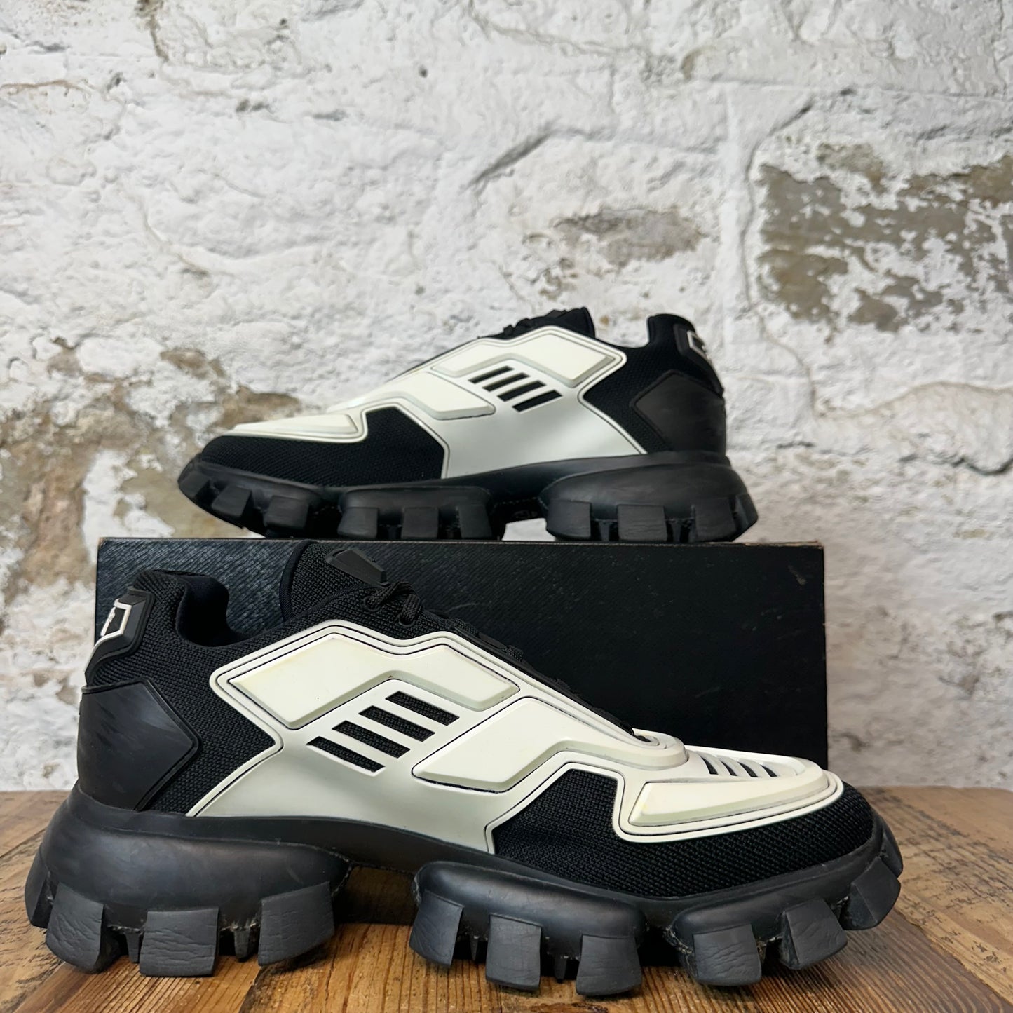 Prada Cloudbust Thunder Black White Sneaker Sz 11