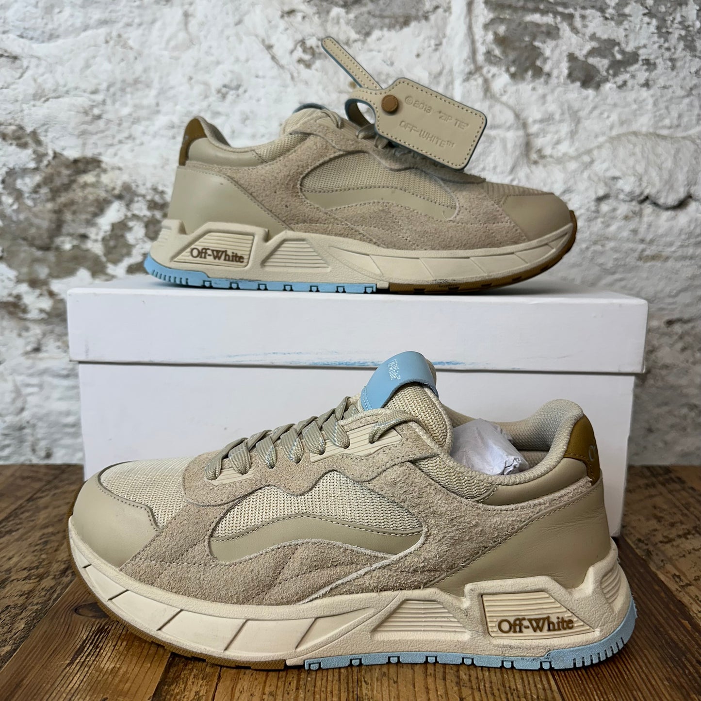 Off White Kick Off 5.0 Beige Sneaker Sz 8 (41)