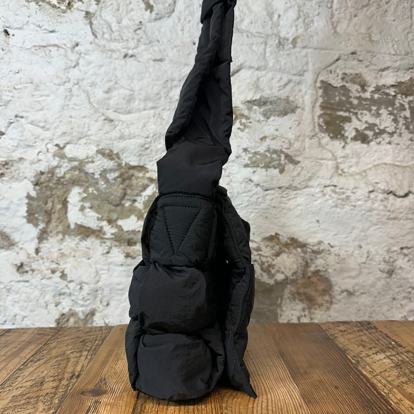 Bottega Veneta Black Padded Cassette Shoulder Bag