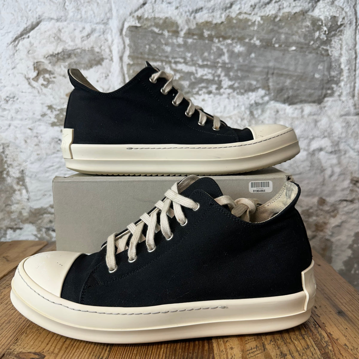 Rick Owens DRKSHDW Black Milk Sneaker Sz 9 (42)