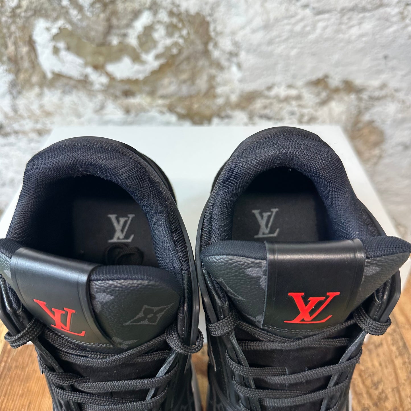 Louis Vuitton Monogram Eclipse Trainer Sz 9 (7.5LV) No Box