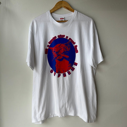 Supreme Tee Smoking Cat Sz XL