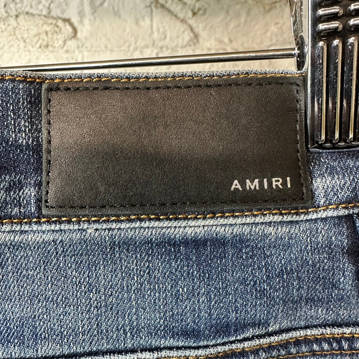 Amiri Plain Dark Blue Denim Jeans Sz 30