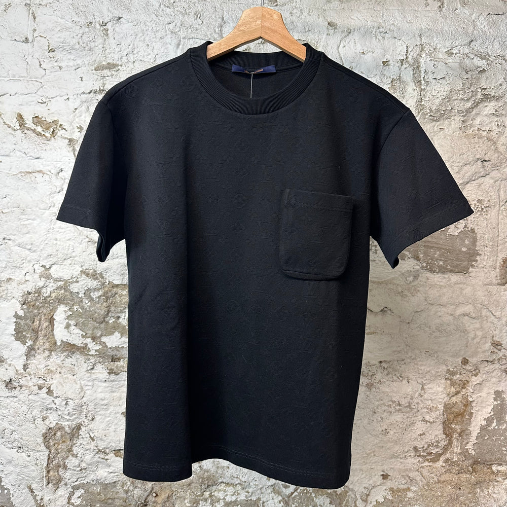 Louis Vuitton Black Monogram Pocket T-shirt Sz S