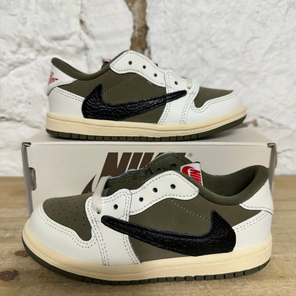 Air Jordan 1 Low Travis Scott Medium Olive Sz 9C DS