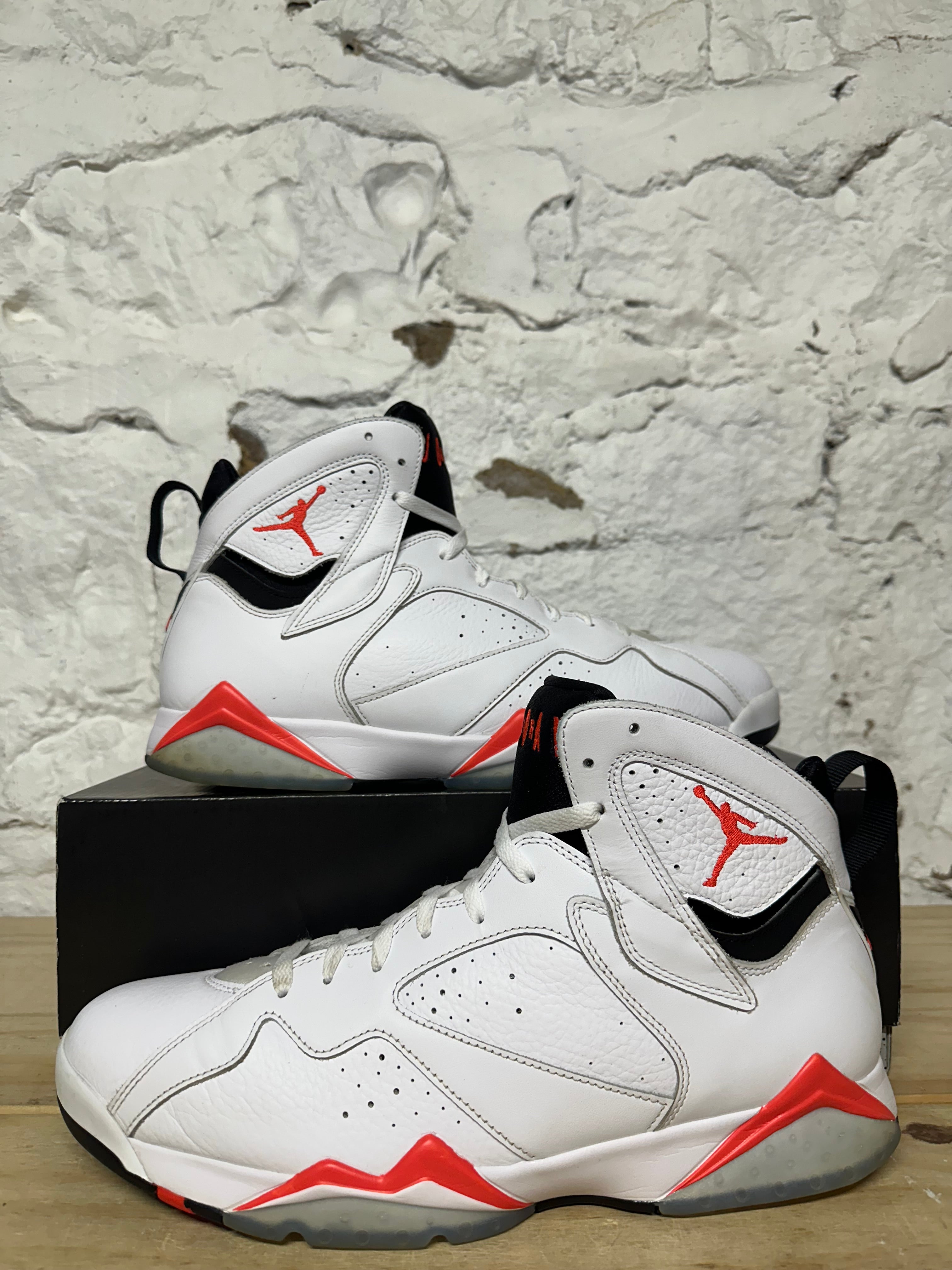 Air Jordan 7 White Infrared Sz 14