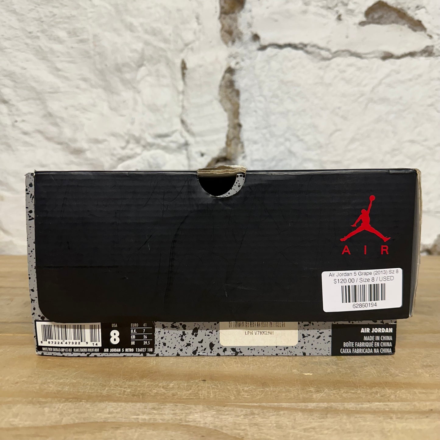 Air Jordan 5 Grape (2013) Sz 8