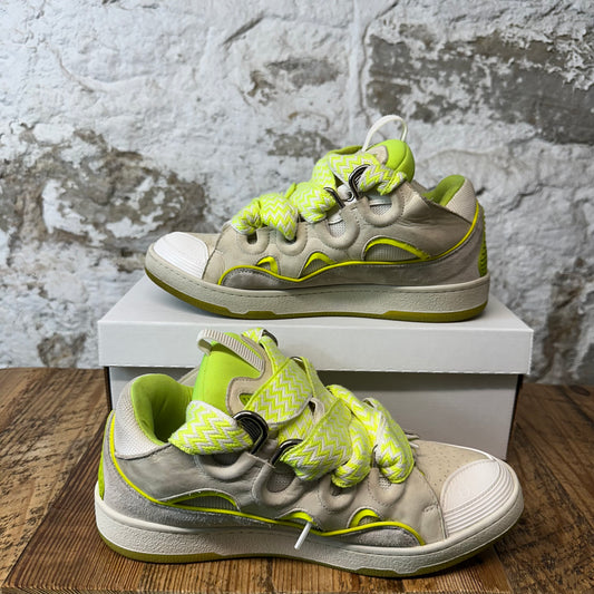 Lanvin Curb Yellow Grey White Sneaker Sz 10 (43)