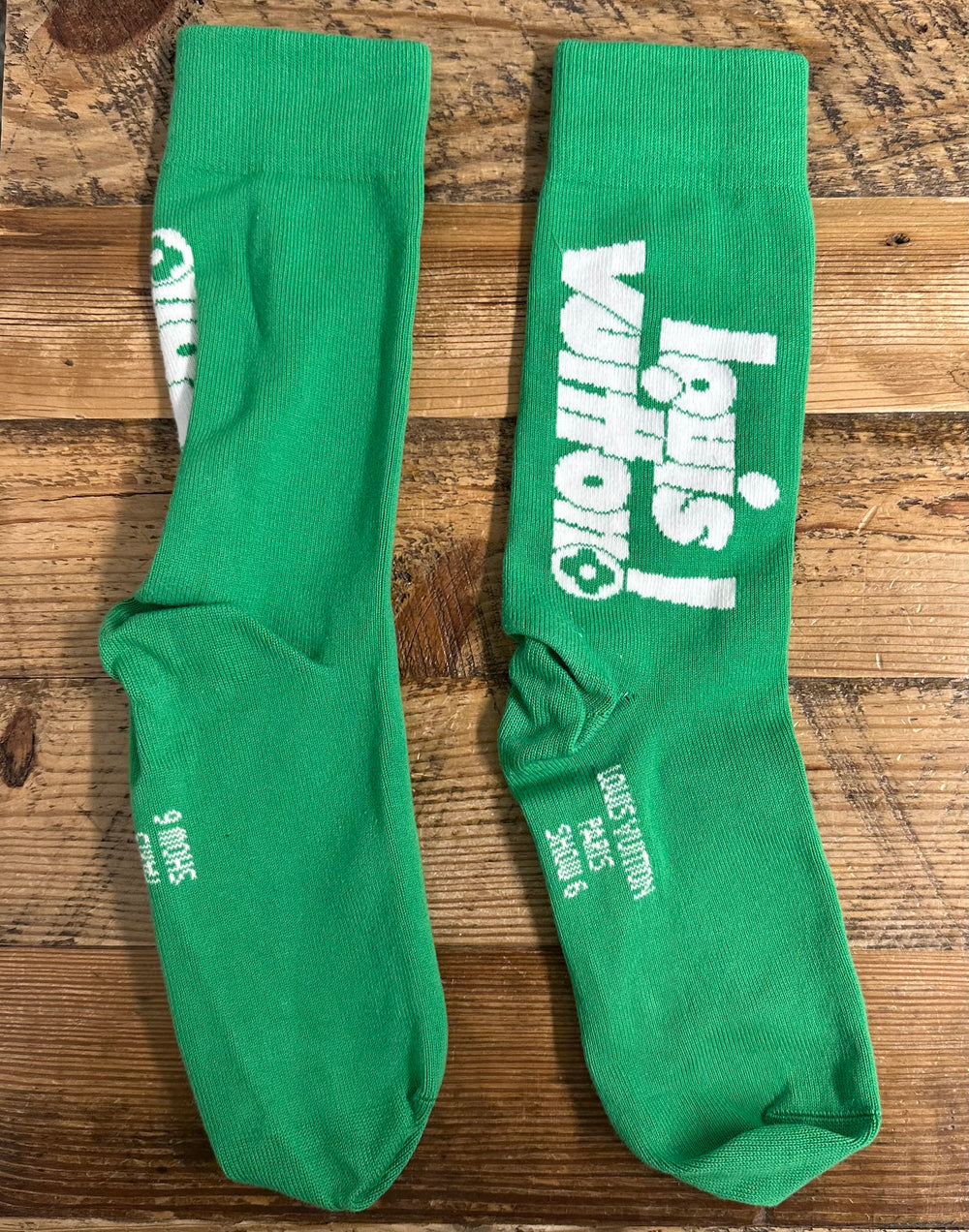 Louis Vuitton Archive Green Socks DS