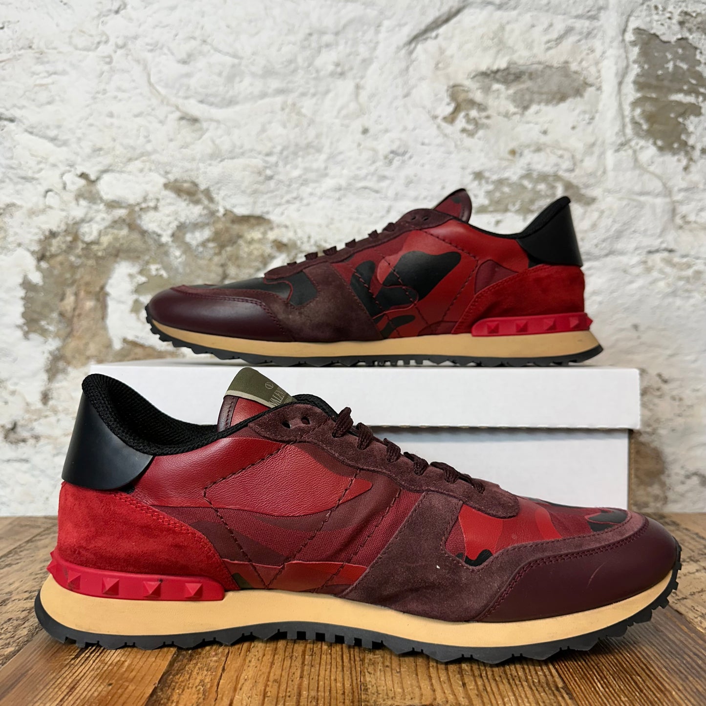 Valentino Red Camo Rock Runner Sneaker Sz 13 (46)
